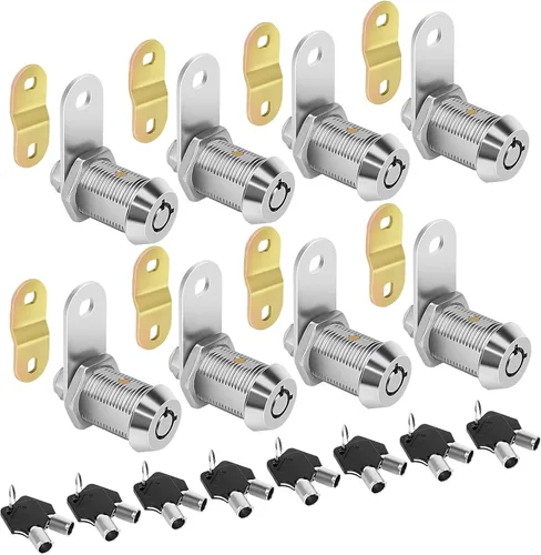 Miniatura 19 de Cerraduras de Leva RV para Puerta de Almacenamiento de 1 Pulgada, Compartimento de RV, 4 Piezas con Llave Igual, Juego de Repuesto para Remolque