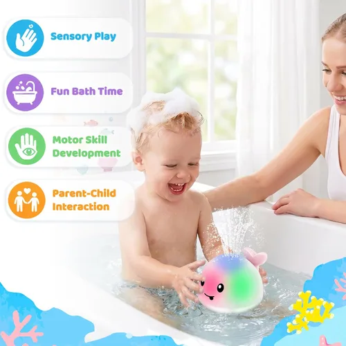Miniatura 6 de ANGGIKO Juguetes de Baño para Bebé Niño, Rellenos para Calcetín Navideño Regalo para Niño de 1 Año, Juguetes de Baño para Niños de 1-3 Años, Juguete