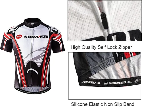 Miniatura 6 de sponeed Pantalones cortos de los hombres Bib y Jersey Ciclismo Kits Set Road Bike Outdoor Riding Sportswear