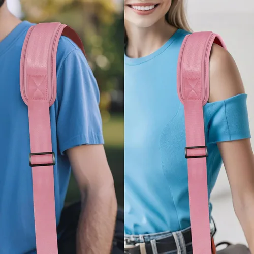 Miniatura 114 de ZINZ Correa de hombro universal de 59 pulgadas con almohadilla transpirable fija ultra gruesa, correa de hombro ajustable y resistente para bolsa