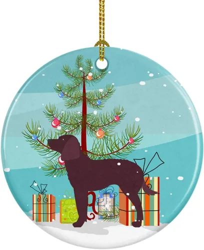 Miniatura 31 de Caroline's Treasures Bulldog inglés «Merry Christmas» adorno de cerámica para árbol de Navidad, decoración colgante para el hogar, Navidad, fiestas