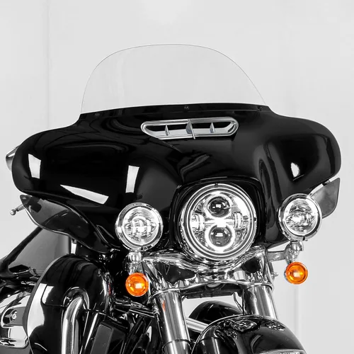 Miniatura 3 de Green-L Carenado exterior de murciélago superior negro vívido con acento de ventilación para Harley Touring Electra Glide Street Glide Ultra Limited