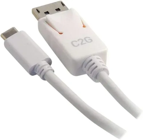 Miniatura 5 de C2G Legrand Adaptador USB C a DisplayPort, cable adaptador 4K, cable de pantalla digital de 30 Hz, cable adaptador DisplayPort de 6 pies, adaptador