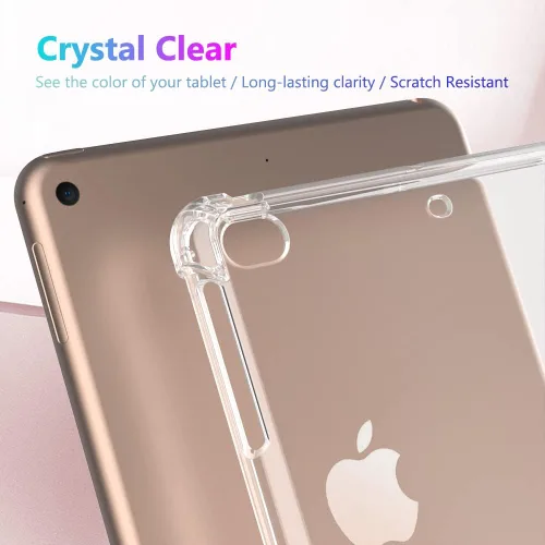 Miniatura 7 de Callyue Funda transparente para iPad mini 5 / Mini 4 / Mini 3 2 1, funda protectora de goma suave de silicona de esquina lateral para tableta Apple