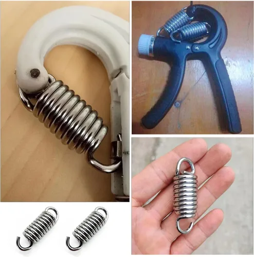 Miniatura 6 de Paquete de 5 resortes de tensión resistentes de acero inoxidable para entrenamiento de fuerza de agarre de mano, exprimidor de agarre de mano