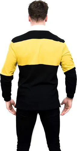Miniatura 4 de Guinness Camiseta de rugby irlandés de manga larga para hombre, estilo polo de rugby, sudadera de cerveza