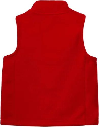 Miniatura 2 de LittleSpring Chaleco de forro polar para niños, con cremallera completa, cálido, sin mangas