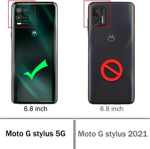 Miniatura 2 de Osophter Funda para Moto G Stylus 5G 2021 con 2 protectores de pantalla floral para niñas y mujeres, absorción de golpes, funda de goma TPU flexible