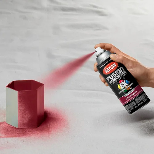 Miniatura 8 de Krylon Fusion - Pintura en aerosol adhesiva todo en uno para uso en interiores y exteriores, 12 onzas, borgoña