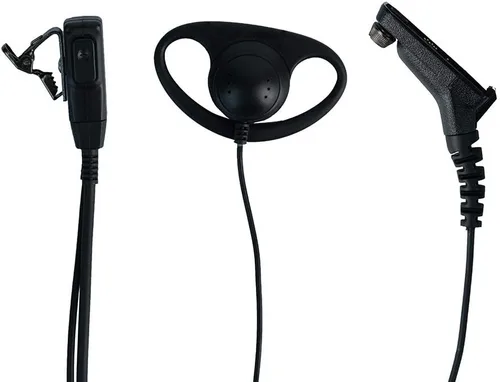 Miniatura 2 de Xpr 6550 Auricular, auricular de vigilancia en forma de D con micrófono Ptt XPR7550 XPR6350 XPR7350 7550e 7580e Walkie Talkie