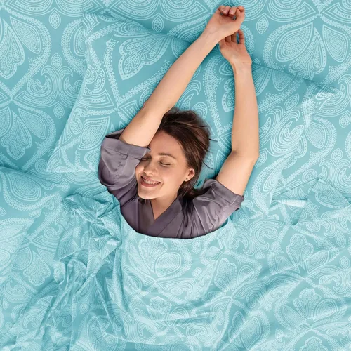 Miniatura 2 de LDC LUX Décor Colección - Juego de sábanas para cama de tamaño individual con estampado de cachemira – 4 piezas de sábanas de microfibra ultra