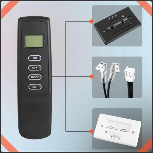 Miniatura 9 de Kit de control remoto para chimenea mejorado, compatible con Skytech 1001, Napoleon Empire, Rasmussen, Superior Kingsman, Regency y más. Ajuste