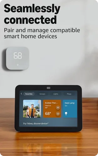 Miniatura 6 de Amazon Echo Show 8, Con audio espacial, hub de Smart Home y Alexa, Carbón