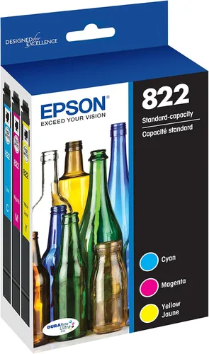 Miniatura 3 de Epson Cartucho negro de capacidad estándar 822, cian, magenta, amarillo junio y T822 DURABrite Ultra Ink de capacidad estándar (T822120-S)