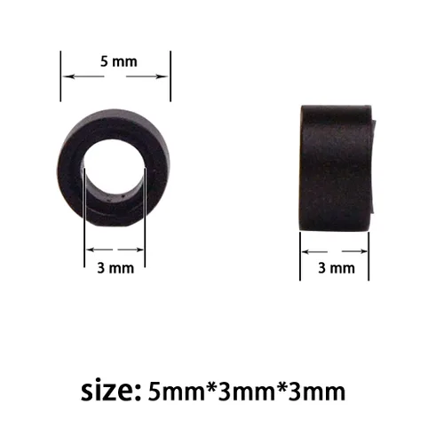 Miniatura 2 de 500 cuentas de extensiones de cabello con micro anillos forrados de silicona de 0.197 in, cuentas para extensiones de cabello con punta I