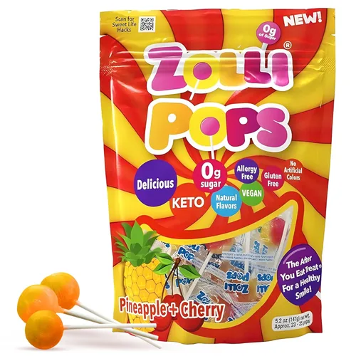 Miniatura 16 de Zollipops The Clean Teeth Pops Gabby's Dollhouse - Paletas anticaries, Ball Popz, paquete de 2 unidades de 10.4 onzas