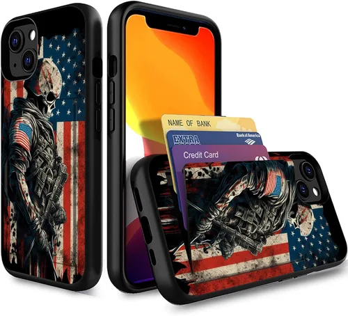 Miniatura 158 de Funda para iPhone Air, funda tipo cartera con ranura para tarjeta oculta, a prueba de golpes, TPU y PC, funda protectora de doble capa para iPhone