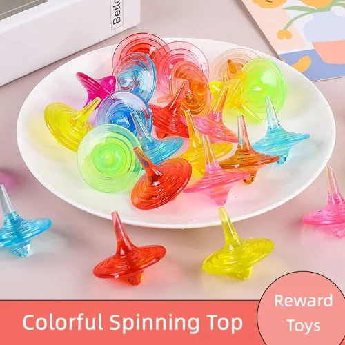 Miniatura 3 de Juguetes giratorios de acrílico para niños, coloridos y duraderos con cristales brillantes para niños y niñas, juego en familia, fiesta, escuela