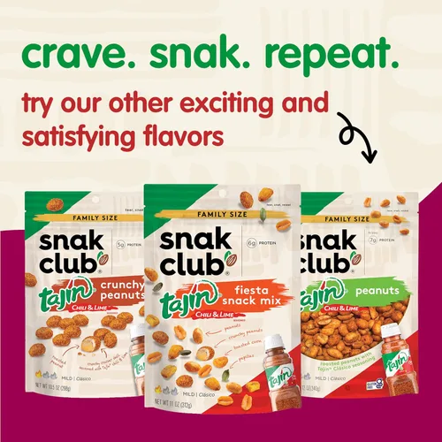 Miniatura 7 de Snak Club Tajin Maíz Tostado, Nuggets de Maíz Tostado con Condimento de Chile y Lima, Suave, Sin OGM, Sin Gluten, Aperitivo Kosher, Sin Colores ni