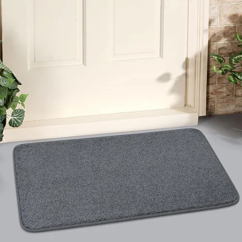 Miniatura 12 de LINLA - Tapete para interiores que absorbe el barro, lavable a máquina, respaldo de goma antideslizante, ideal para puerta de entrada para limpiarse