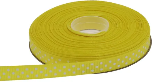 Miniatura 12 de Cinta de grogrén de lunares de 25 yardas cada rollo 100% poliéster (1 pulgada, beige)