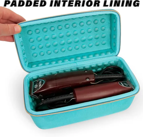 Miniatura 6 de CASEMATIX Clipper Case tiene capacidad para hasta 3 cortadoras, zumbadores de pelo, recortadores o terminadores en T de hasta 8.5 pulgadas, estuche