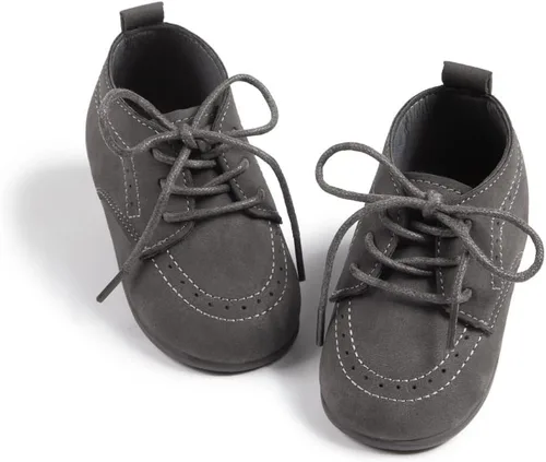 Meckior Zapatos de Boda Clásicos para Bebés Niños y Niñas de Cuero Sintético PU, Mocasines Brogue, Zapatos Oxford para Niños Pequeños, Zapatos de