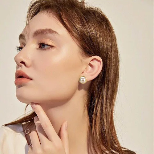 Miniatura 4 de Yoursfs Clip on Earrings for Women Round Faux Pearl Earrings Clipon 18K Gold Plated Non Pierced Earring Jewelry