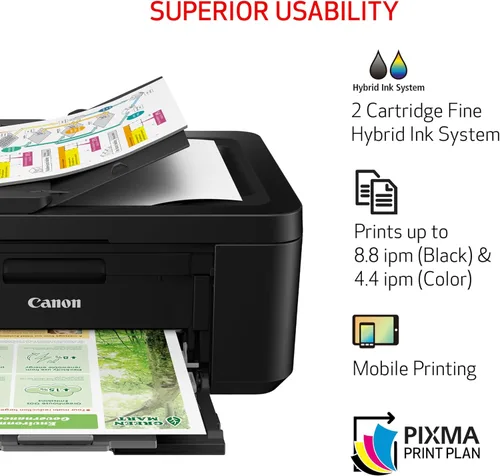 Miniatura 4 de Canon PIXMA TR4720 Impresora inalámbrica todo en uno, uso doméstico con alimentador automático de documentos, impresión móvil y fax integrado