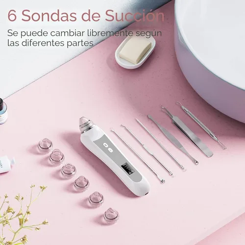 Miniatura 7 de Removedor de Puntos Negros al Vacío, Removedor de Cabezas Negras para la Cara con Cámara, Aspirador de Poros para Hombres y Mujeres, Herramientas