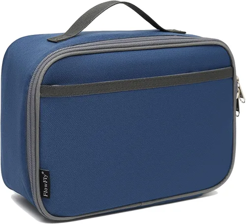Miniatura 22 de FlowFly Lonchera para niños, bolsa suave aislada, mini hielera para el regreso a clases, kit de bolsa térmica para comidas, para niñas, niños, Avión