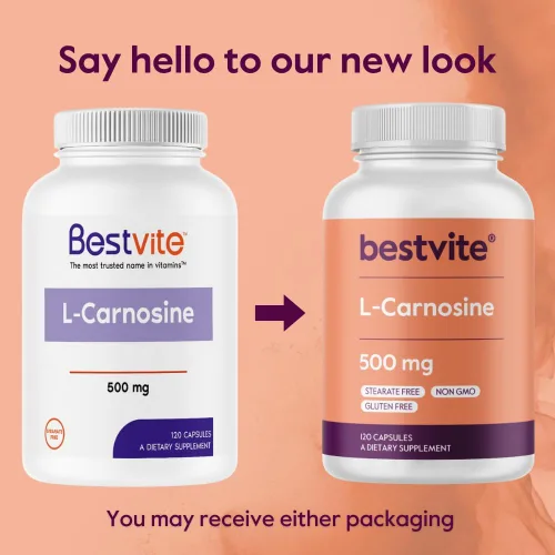 Miniatura 4 de BESTVITE L-Carnosina 500mg (240 cápsulas) (120x2) Sin rellenos - Sin estearatos - Sin OMG - Sin gluten