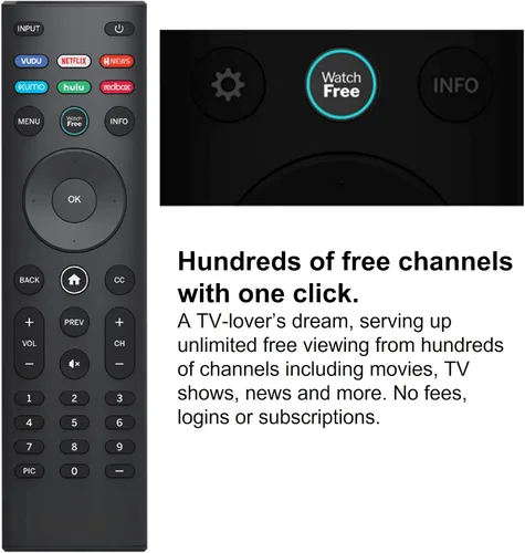 Miniatura 4 de Mando a distancia universal para todos los controles remotos Vizio TV, control remoto de repuesto XRT140 para todos los televisores inteligentes