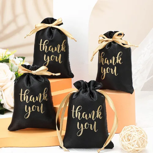 Miniatura 3 de Sieral 50 bolsas de regalo de satén con cordón para joyas, bolsas para dulces para el día de la madre, boda, baby shower, despedida de soltera