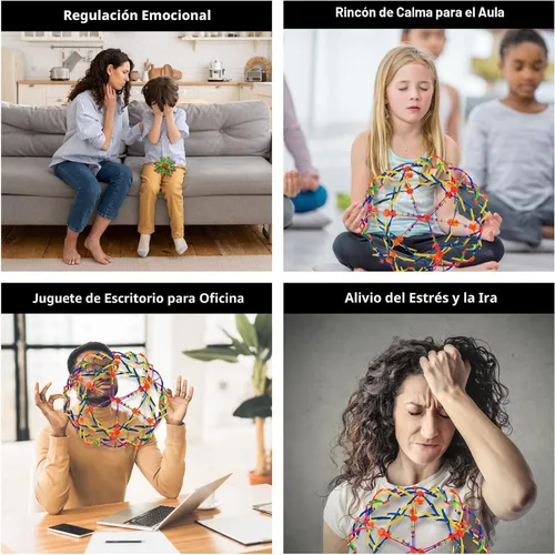 Miniatura 5 de 4E's Novelty Bola expandible, esfera sensorial de plástico para niños y adultos