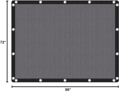 Miniatura 8 de VICLLAX - Toldo de tela con ojales, pantalla de privacidad para el patio, jardín o pérgola, cubierta de 6 x 8 pies, gris