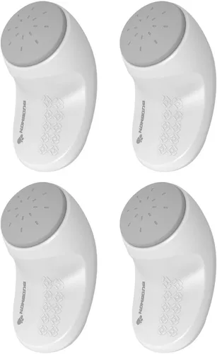 EUDEMON Paquete de 4 topes de puerta ajustables blancos, protector de puerta para dedos, tope de puerta giratorio para prueba de niños, tapón de