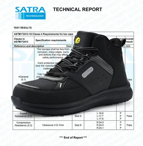 Miniatura 2 de FitVille Botas de trabajo anchas para hombre, puntera compuesta, zapatos de seguridad para el trabajo, botas de trabajo antideslizantes