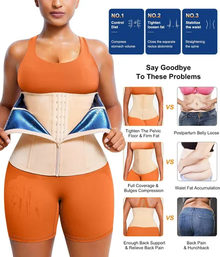 Miniatura 4 de TrainingGirl Entrenador de cintura para mujer, corsé reductor de cintura para el vientre inferior, corsé envolvente para entrenamiento, banda