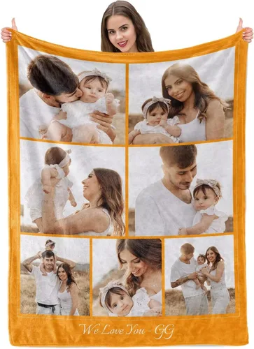Miniatura 38 de Manta personalizada con imagen, mantas personalizadas para adultos y niños, manta de fotos personalizable, mantas personalizadas como regalo para 5