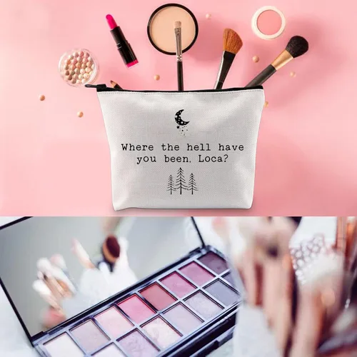 Miniatura 5 de WCGXKO Bolsa de maquillaje con cremallera inspirada en la película Where The Hell Have You Been Loca, Sido Loca
