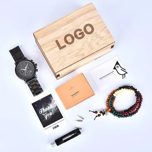 Miniatura 7 de 2win - Reloj de madera con grabado personalizado para hombre, reloj para de cumpleaños, aniversario, para tu novio, enamorado, prometido, esposo