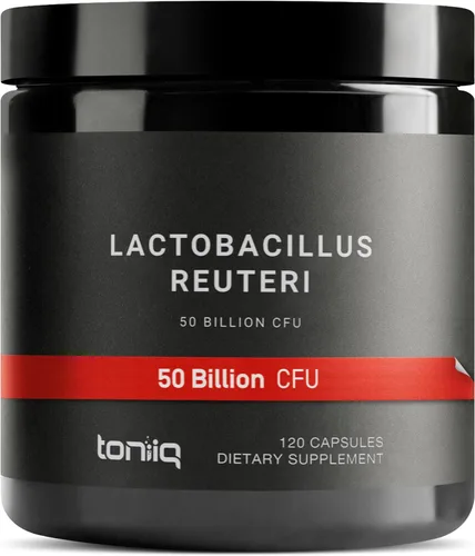 Toniiq 50 mil millones de UFC Lactobacillus Reuteri probiótico 50mg por porción - Probióticos L Reuteri - Probiótico Lactobacillus Reuteri con la