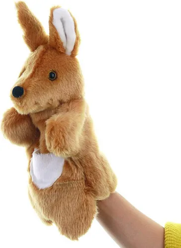 Miniatura 2 de Marionetas de mano de peluche, juguetes de peluche de canguro para imaginativo juego de simulación narración de historias
