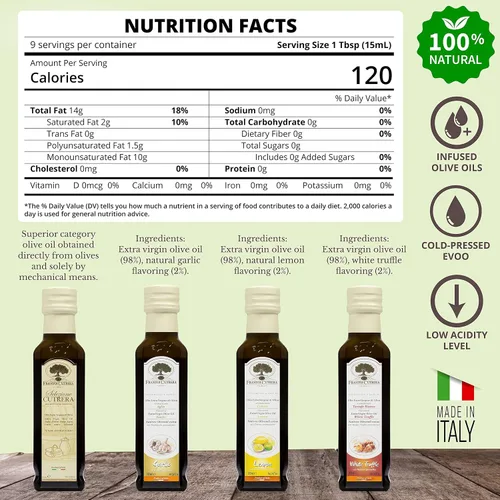 Miniatura 2 de Mercato di Bellina Juego de regalo de aceite de oliva italiano y balsámico, mini vinagre balsámico, trufa, ajo y aceite de oliva con sabor a limón