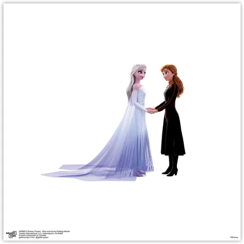 Miniatura 10 de Trends International Gallery Pops Disney Frozen - Póster de pared de Elsa y Anna tomados de la mano, 12.00 x 12.00 pulgadas, versión de marco negro