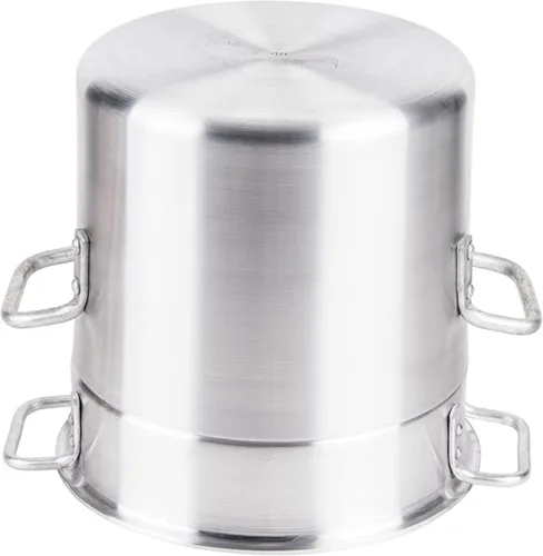 Miniatura 4 de TrueCraftware - Olla doble de aluminio de 8 cuartos de galón con tapa – Olla de fusión de vapor de calibre pesado doble para fondue de chocolate