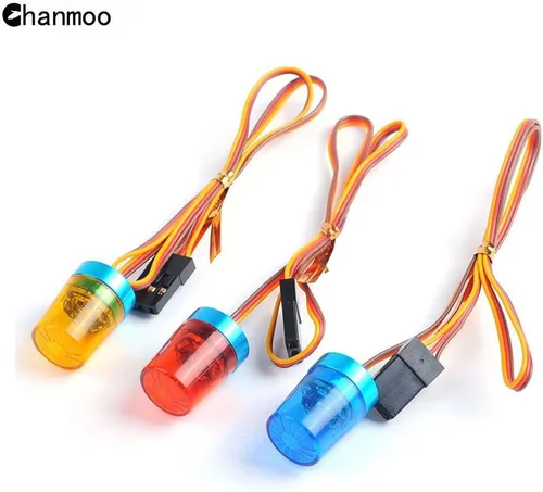 Miniatura 5 de 1/10 1/14 RC Car Led Flash Lights Police OD 9MM multifunción 360 grados giratoria lámpara intermitente para 1:10 RC off road Car 1:14 Tamiya tractor