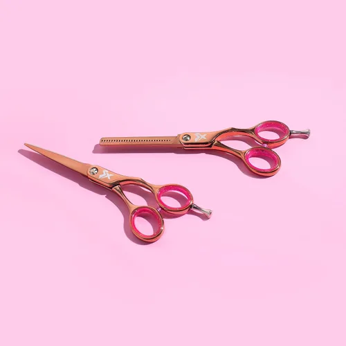 Miniatura 4 de Cricket Shear Xpressions Hey Rosie 30T Tijeras Profesionales para Cortar Cabello - Tijeras de Barbero, Acero Inoxidable Japonés, Ideales