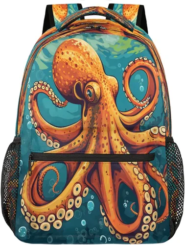 Miniatura 27 de Pardick Mochilas de calavera de Halloween para niños y niñas, divertidas y ligeras de 16 pulgadas, mochila escolar para laptop, mochila